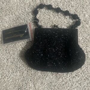 Black Beaded Evening Bag